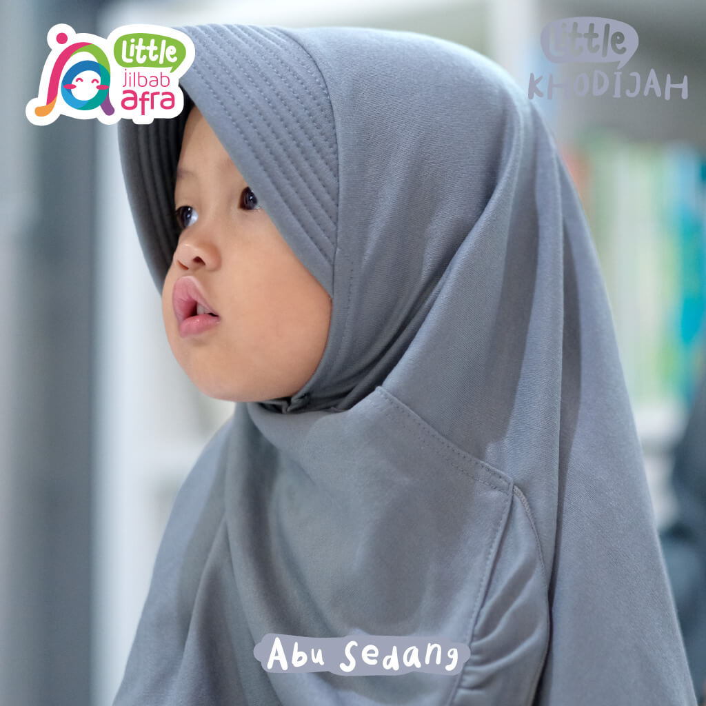 Jilbab Anak JAFR - Little Khodijah 03 Abu Sedang